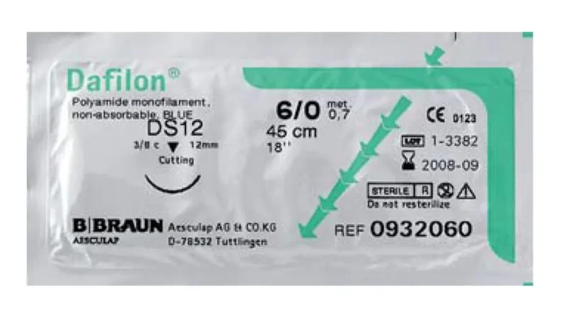 SUTURA DAFILON BLUE 0 DS24 75CM 12UD BRAUN