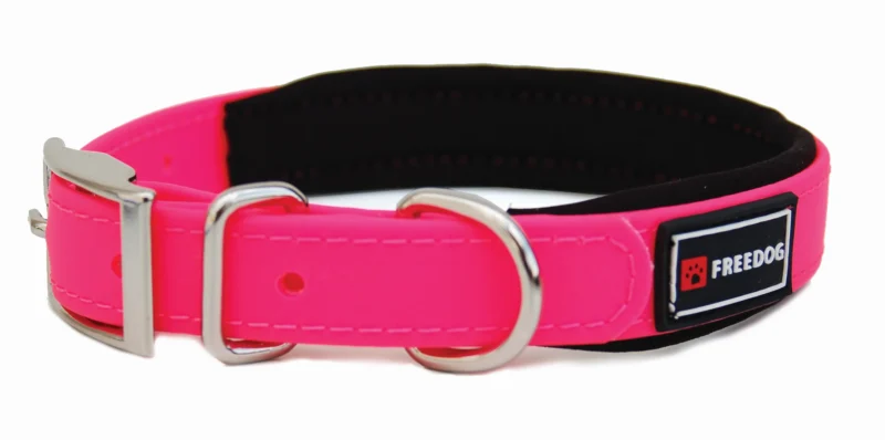 FREEDOG COLLAR ERGO PVC ROSA 20MM X 40CM