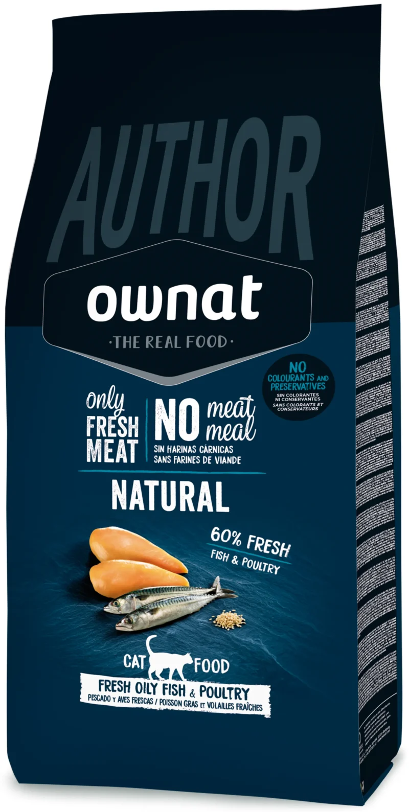 OWNAT AUTHOR FRESH OILY FISH & POULTRY CAT 3 KG (NDR)