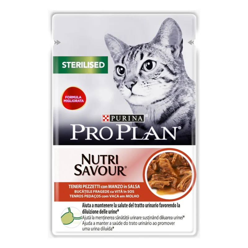 PRO PLAN FELINE STERILISED CARNE 26X85GR