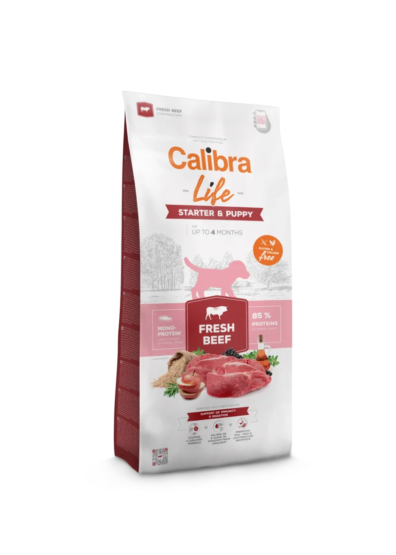 CALIBRA DOG LIFE STARTER & PUPPY FRESH BEEF 750GR