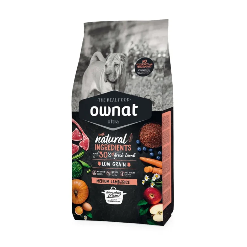 OWNAT ULTRA CANINE ADULT MEDIUM CORDERO ARROZ 14KG+3KG