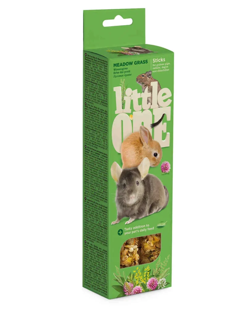 LITTLEONE STICK PRADERA C.INDIAS CONEJOS CHINCHILLAS 8X110GR
