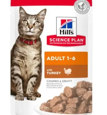 HILL'S HSP FELINE STERILISED PAVO POUCH CAJA 12X85GR