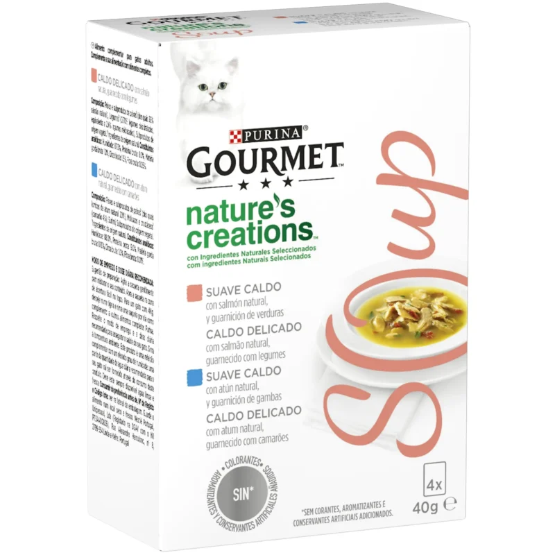 GOURMET SOUP SALMON CAJA 4X40GR