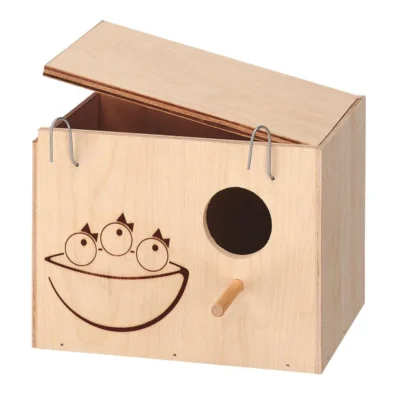 FERPLAST NIDO DE MADERA PARA PAJAROS GRANDE 25X17X17CM