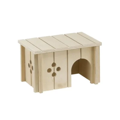 FERPLAST CASETA DE MADERA SIN PARA ROEDORES 14,5X9,5X8,5CM
