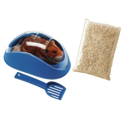 FERPLAST BAÑO DE PLASTICO CON ARENA PARA HAMSTER 18X10X8,3CM