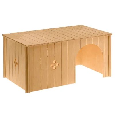 FERPLAST CASETA DE MADERA SIN PARA ROEDORES 52X31X26CM