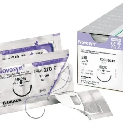 SUTURA NOVOSYN VIOLET 4/0 DS19 70CM 12UDS BRAUN