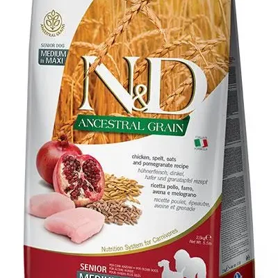 FARMINA ND DOG ANCESTRAL SENIOR MEDIUM MAXI 12KG