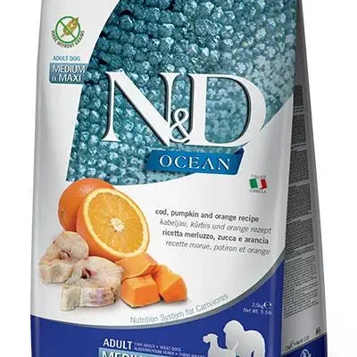 FARMINA ND DOG OCEAN PUMPKIN MEDIUM MAXI BACALAO 2,5KG