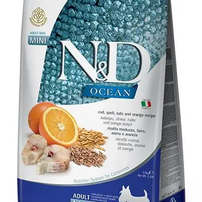 FARMINA ND DOG OCEAN LOW GRAIN MINI BACALAO 2,5KG