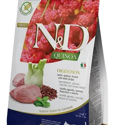 FARMINA ND CAT QUINOA DIGESTION CORDERO 5KG