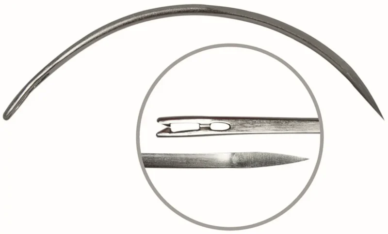 AGULHAS SUTURA SEMI CÍRCULO CORTE SZ 6 (55MM) 12U COVETRUS