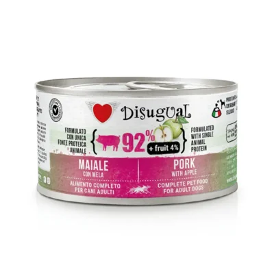 DISUGUAL FRUIT DOG CERDO MANZANA 12X150GR
