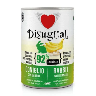 DISUGUAL FRUIT DOG CONEJO BANANA 6X400GR