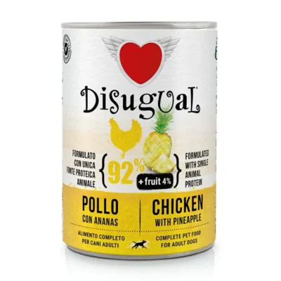 DISUGUAL FRUIT DOG POLLO PIÑA 6X400GR