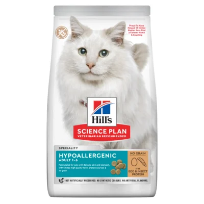 HILL'S SP FELINE ADULT HYPOALLERGENIC HUEVO E INSECTOS 7KG