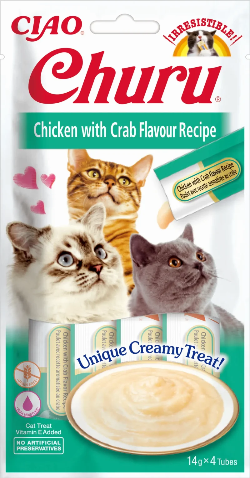 CHURU CAT RECETA DE POLLO CON CANGREJO DISPLAY 12X56GR