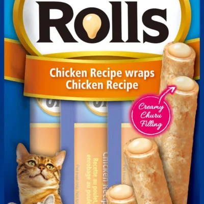 CHURU CAT ROLLS RECETA DE POLLO DISPLAY 12X40GR