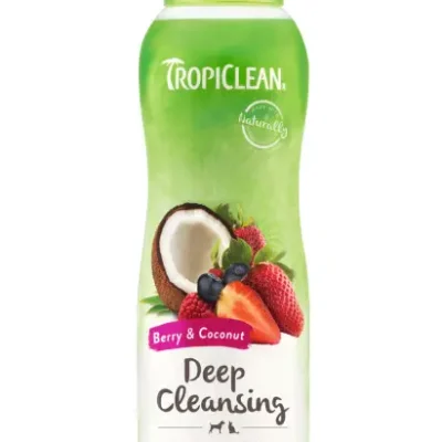 TROPICLEAN CHAMPU LIMPIEZA PROFUNDA FRUTOS ROJOS COCO 355ML