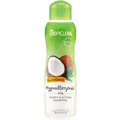 TROPICLEAN CHAMPU HIPOALERGENICO SUAVE COCO 355ML
