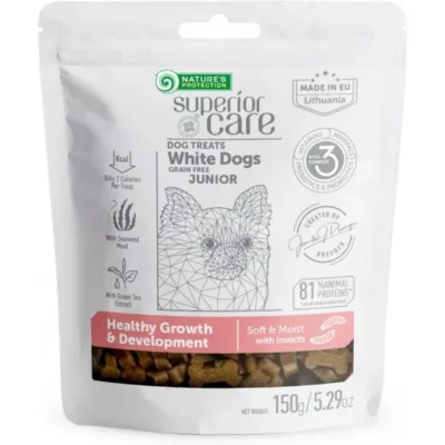 NATURE'S P SC WHITE DOG JUNIOR GROWTH DEVELOPMENT INSECT 150