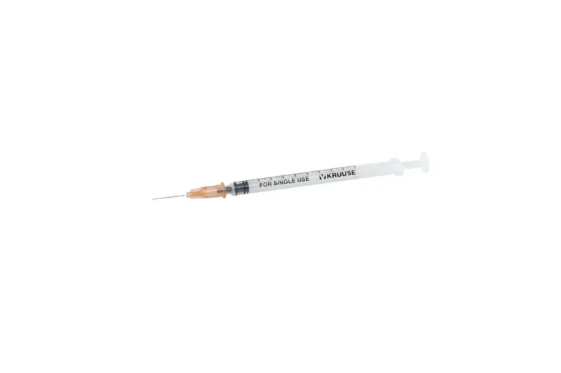 JERINGA DESEC 3 CUERPOS 1 ML AGUJA 25G 5/8 100UD KRUUSE