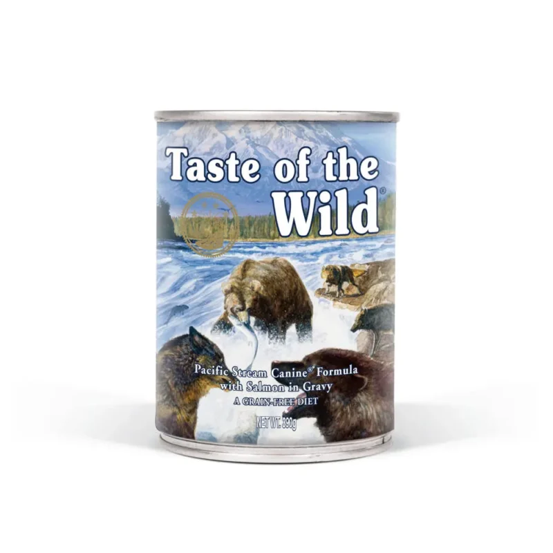 TASTE CANINE ADULT PACIFIC STREAM SALMON CAJA 12X390GR