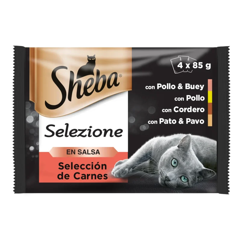 SHEBA CUISINE SELECCION CARNES CAJA 13X4X85GR