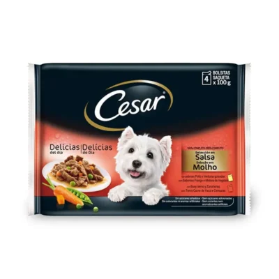 CESAR MULTIPACK SELECCION SALSA 13X4X100GR POUCH