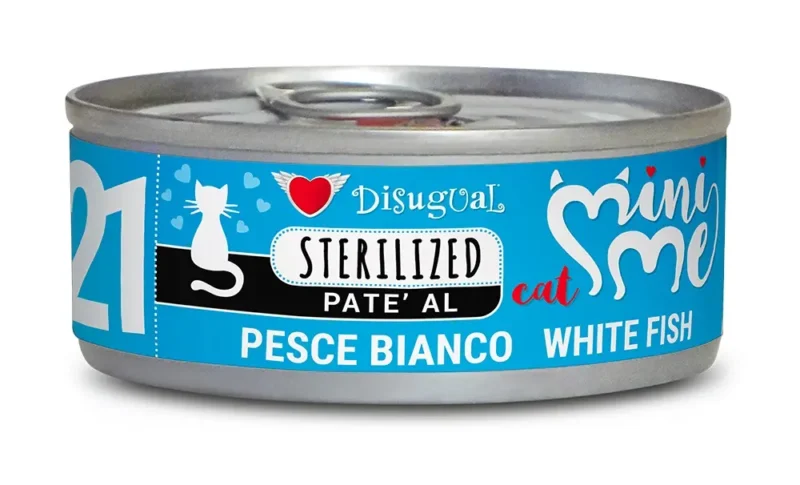 DISUGUAL MINI-ME CAT ESTERILIZADO PESCADO BLANCO 12X85GR