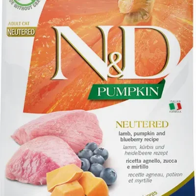 FARMINA ND CAT PUMPKIN NEUTERED CORDERO ARANDANO 1,5KG  