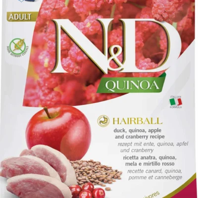 FARMINA ND CAT QUINOA HAIRBALL PATO 1,5KG