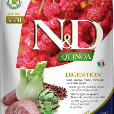 FARMINA ND DOG QUINOA DIGESTION CORDERO MINI 2,5KG