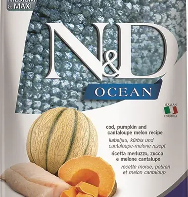 FARMINA ND DOG OCEAN PUPPY BACALAO PUMPKIN MEDIUM MAXI 12KG