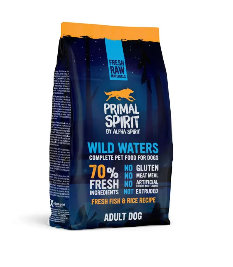 ALPHA SPIRIT CANINE PRIMAL 70% WILD WATERS 1KG