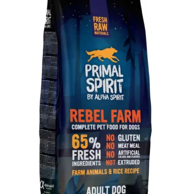 ALPHA SPIRIT CANINE PRIMAL 65% REBEL FRAM 12KG