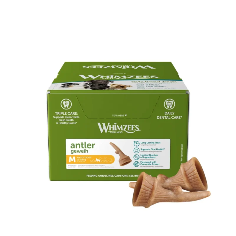 WHIMZEES CAJA OCCUPY ANTLER M 66UDS