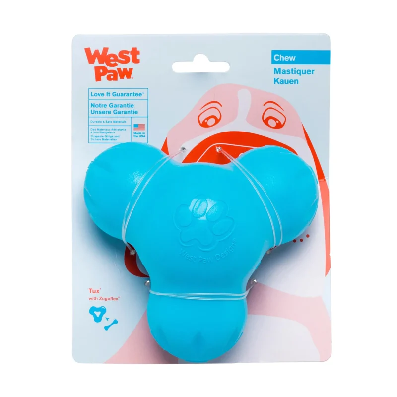 WEST PAW JUGUETE ZOGOFLEX TUX L 13CM AZUL TURQUESA