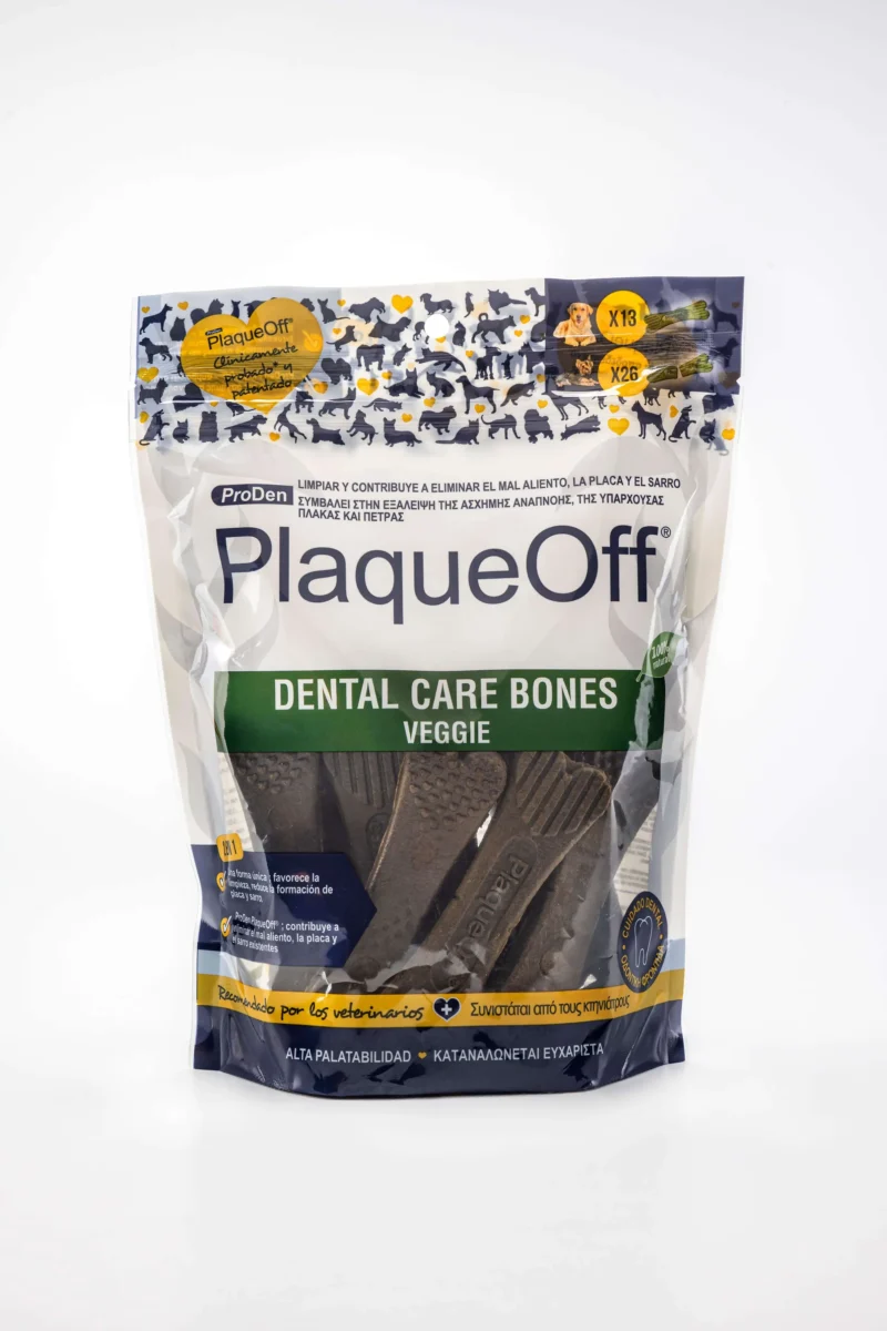 PLAQUEOFF CUIDADO DENTAL BONES VEGGIE PERRO 485GR