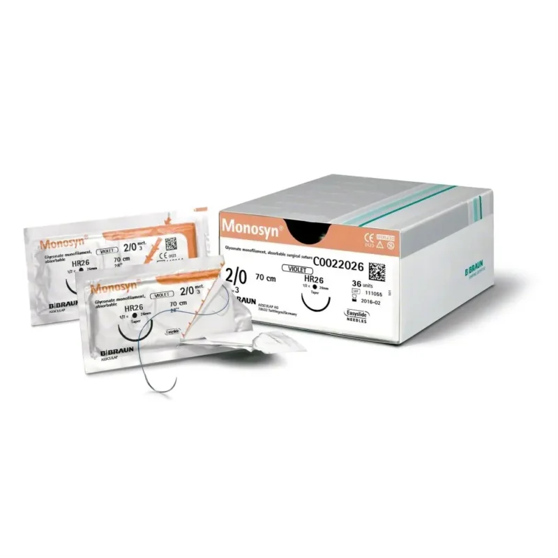 SUTURA MONOSYN VIOLET 1 70CM DS30 RCP 36UDS BRAUN