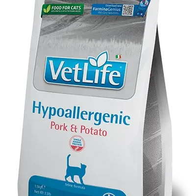 FARMINA VET LIFE CAT HYPOALLERGENIC CERDO ADULT 400GR