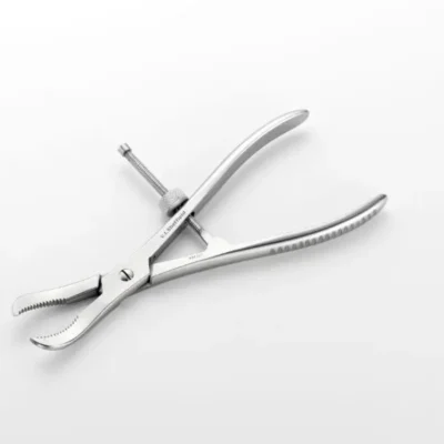 001217 FORCEPS FRAGMENTOS OSEOS SERRADO 19CM CON SPINLOCK