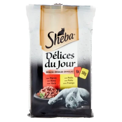 SHEBA DELICES DU JOUR CARNES 12X6X50GR