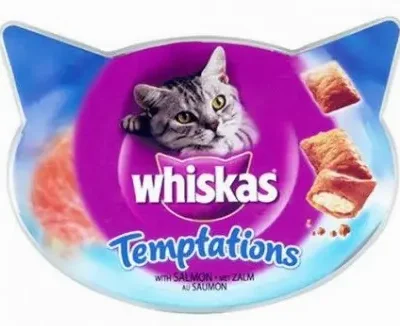WHISKAS TEMPTATION SALMON 6X60GR