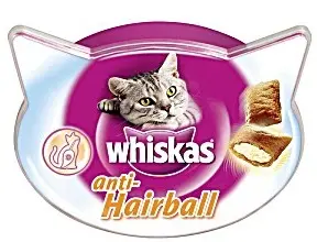 WHISKAS ANTIHAIRBALL SNACKS 6X50GR