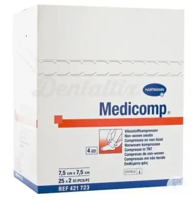 GAZE NÃO ESTÉRIL MEDICOMP 30G 7,5X7,5CM 100UD HARTMANN