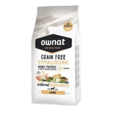 OWNAT CANINE ADULT HYPOALLERGENIC GRAIN FREE CORDERO 12KG